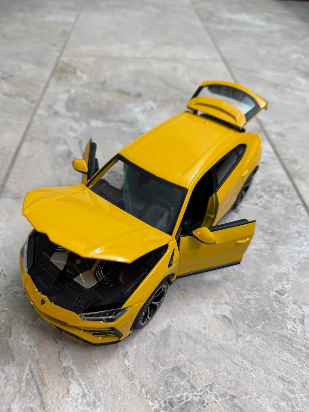 Lamborghini Urus Yellow Diecast Car